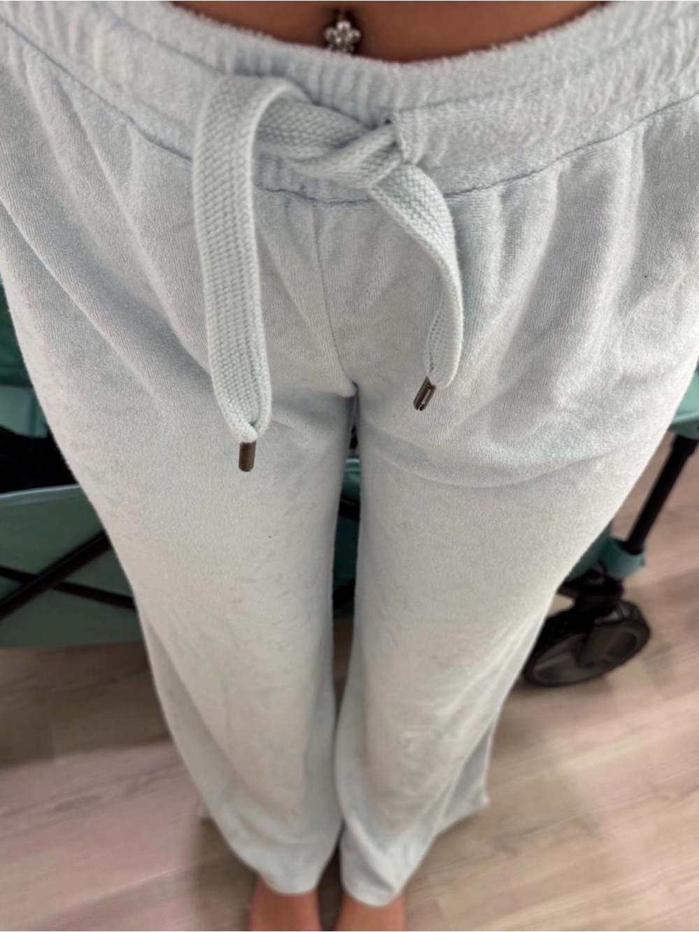 Light Gray Drawstring Lounge Pants